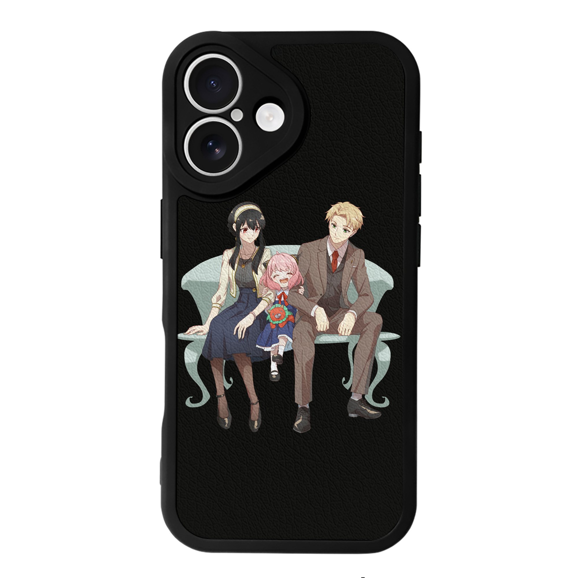 （画像用） SPY×FAMILY间谍家家酒 【iPhone 16シリーズ対応】シリコンスマホケース（レザー調） 材質：シリコン